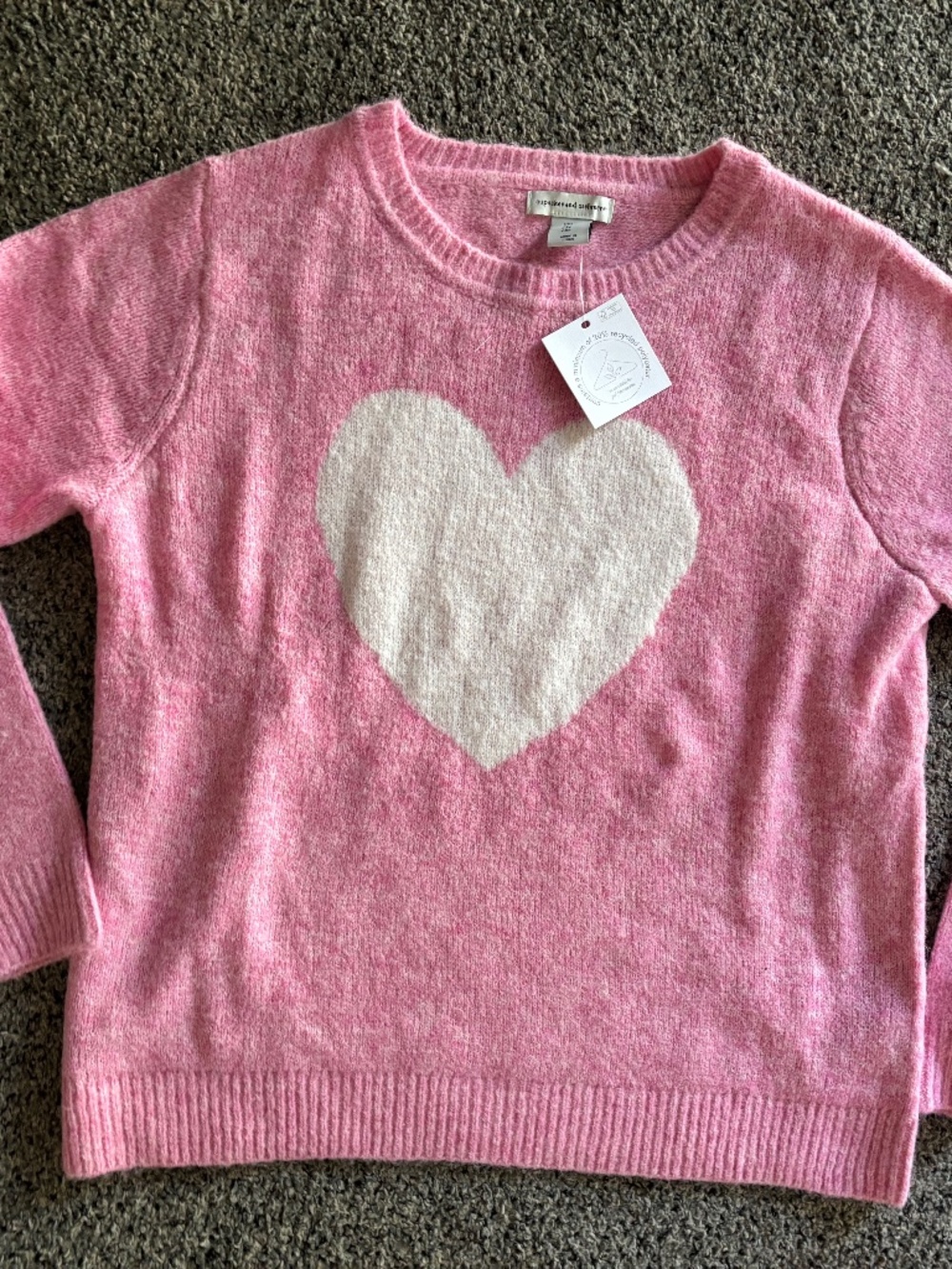 Cupcakes and cashmere pink heart sweater